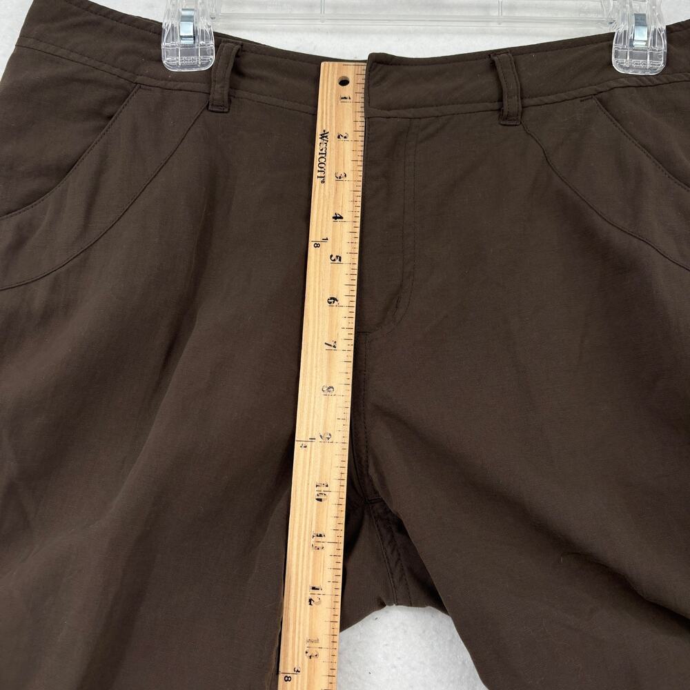 REI Cargo Shorts Womens Size‎ 12 Dark Olive Green Nylon 50+ UPF Hiking Outdoor - Picture 7 of 10